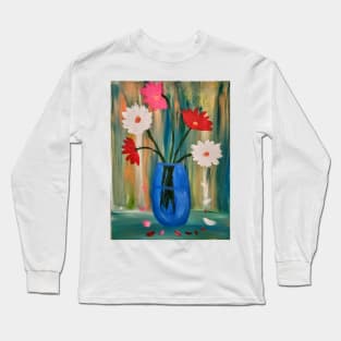 abstract flowers in a glass Long Sleeve T-Shirt